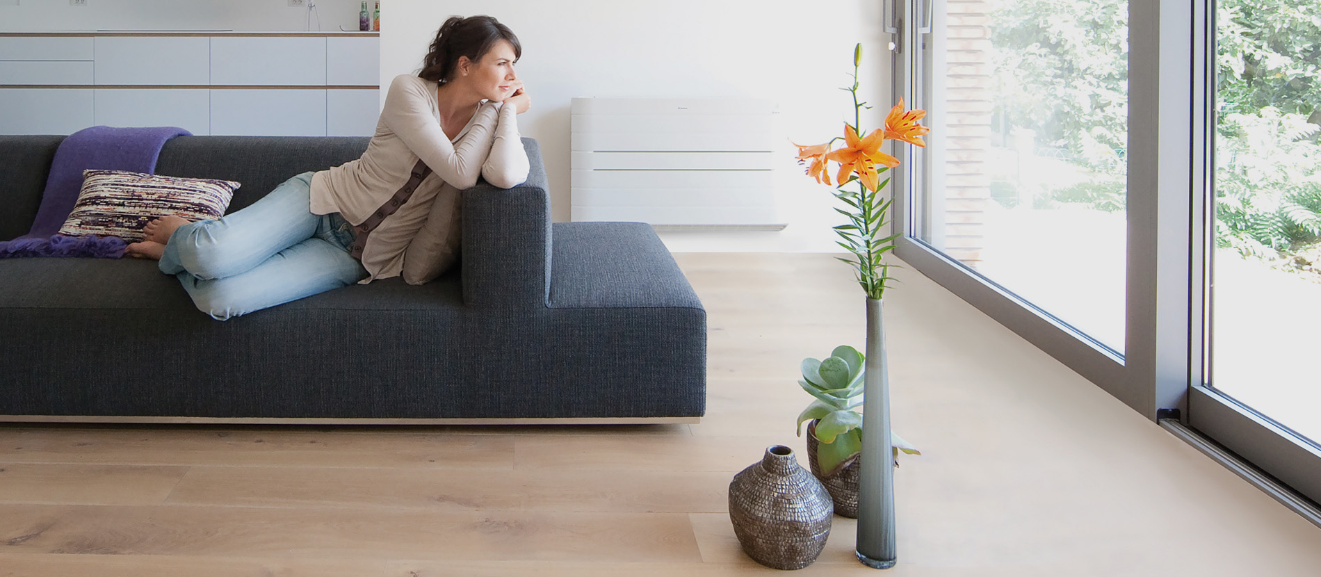 Wohnraum mit Klimaanlage